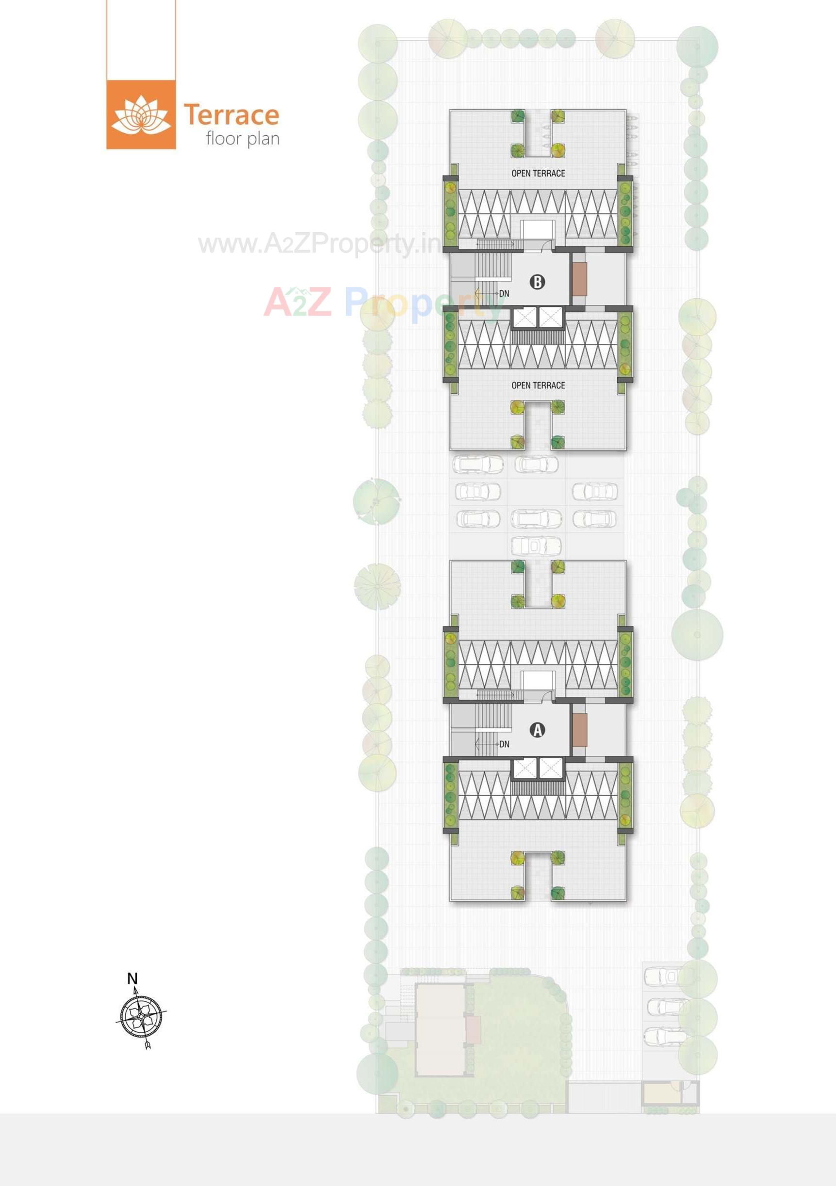 Layout of real estate project Shree Hari Dreamland located at Tragad, Ahmedabad, Gujarat