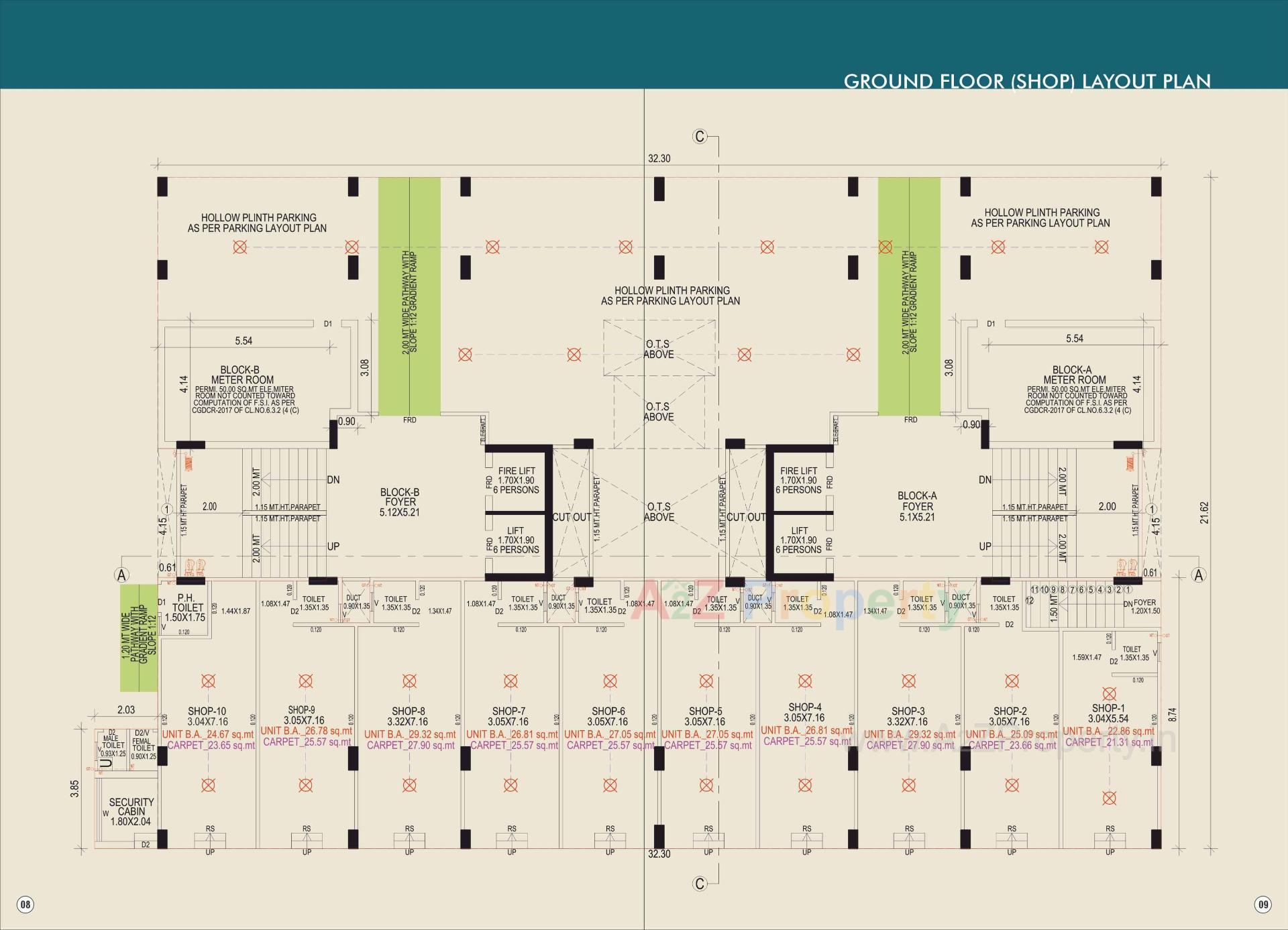 Layout of real estate project Shree Hari Heaven located at Vatva, Ahmedabad, Gujarat