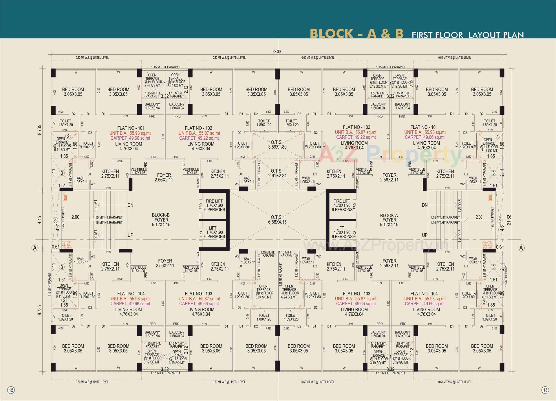 Layout of real estate project Shree Hari Heaven located at Vatva, Ahmedabad, Gujarat