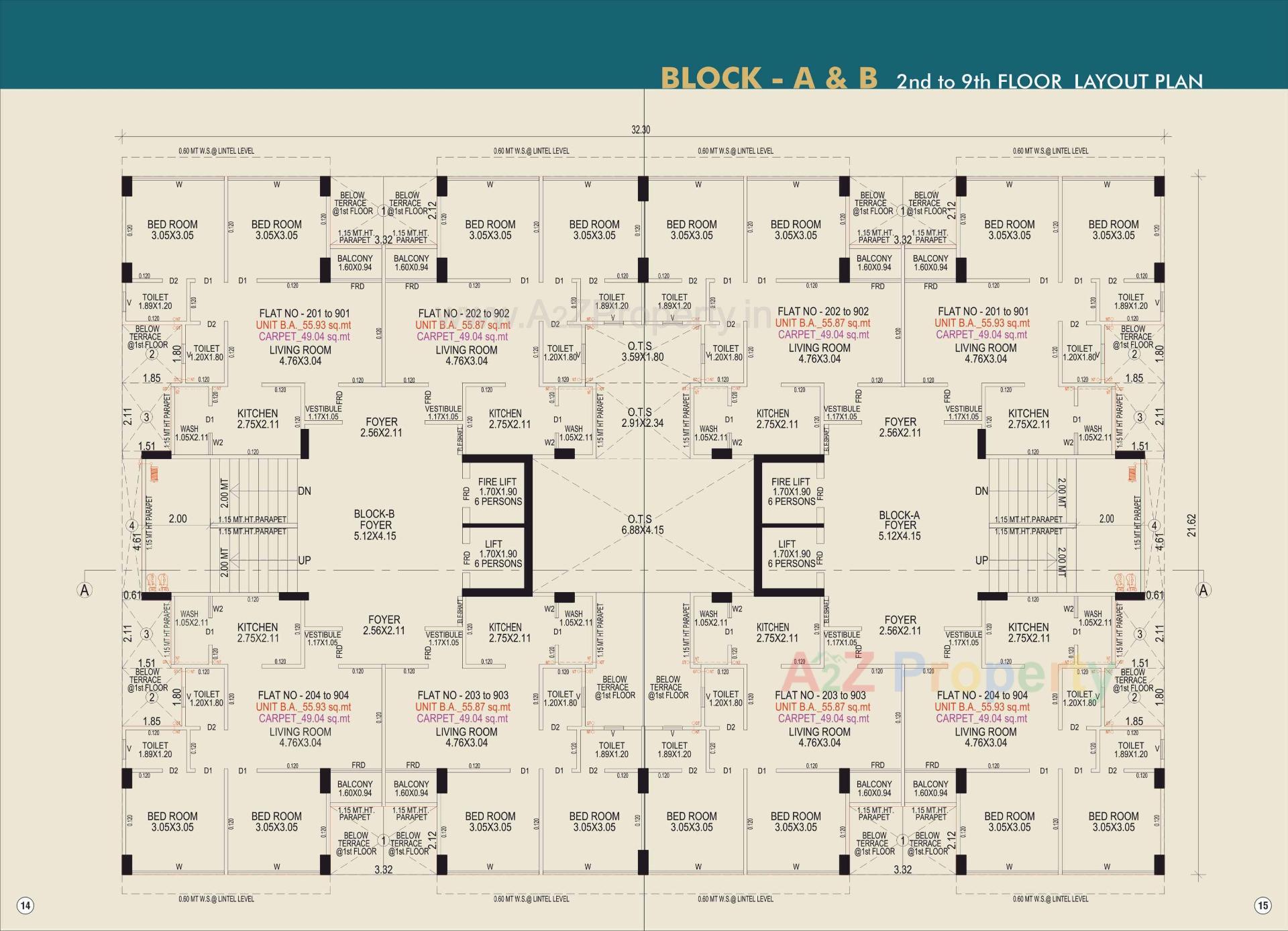 Layout of real estate project Shree Hari Heaven located at Vatva, Ahmedabad, Gujarat
