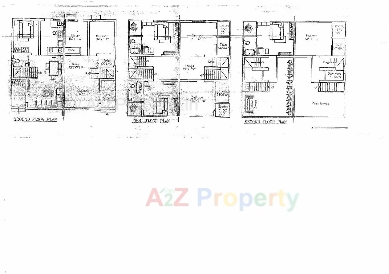 Layout of real estate project Shree Hari Villa Bunglows located at Hathijan, Ahmedabad, Gujarat