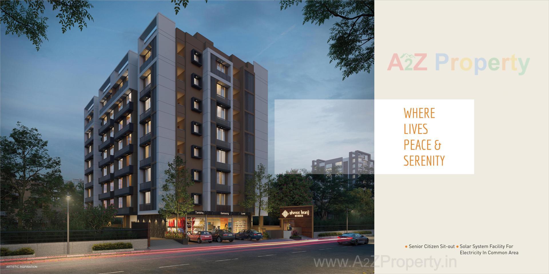 3D Elevation of real estate project Shree Kunj Heights located at Naroda, Ahmedabad, Gujarat