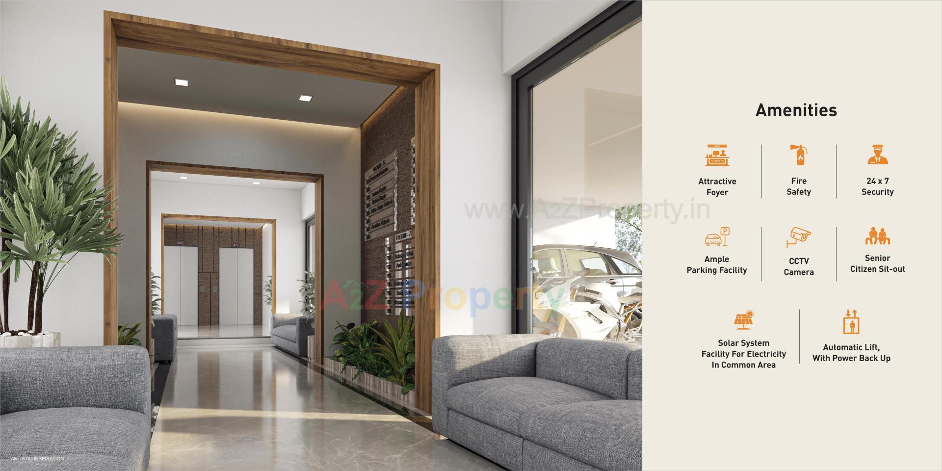 3D Elevation of real estate project Shree Kunj Heights located at Naroda, Ahmedabad, Gujarat