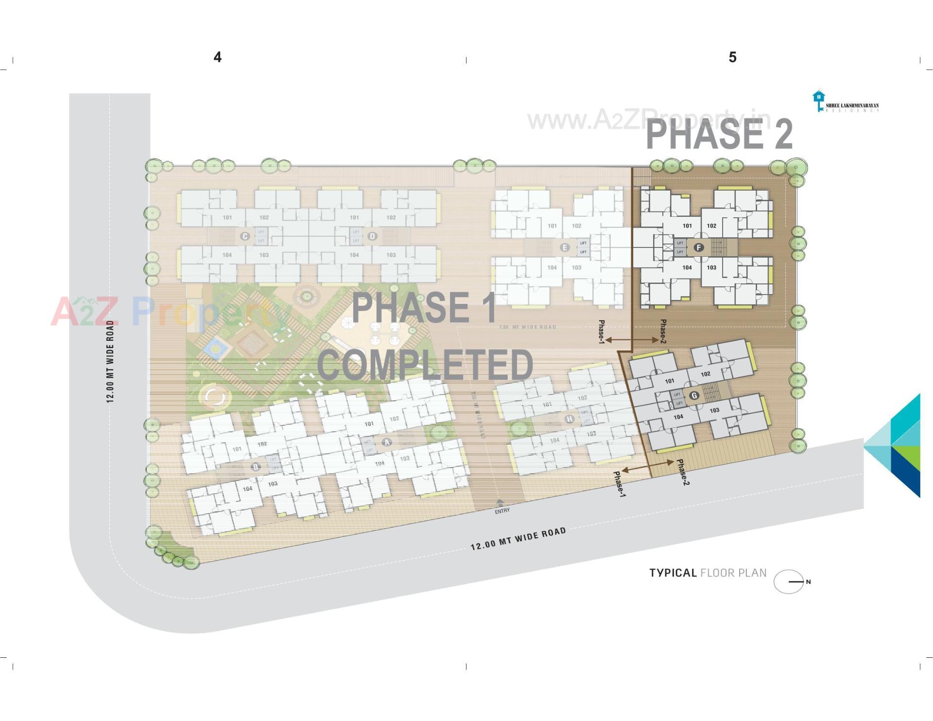 Layout of real estate project Shree Lakshminarayan Residency located at Ahmedabad, Ahmedabad, Gujarat
