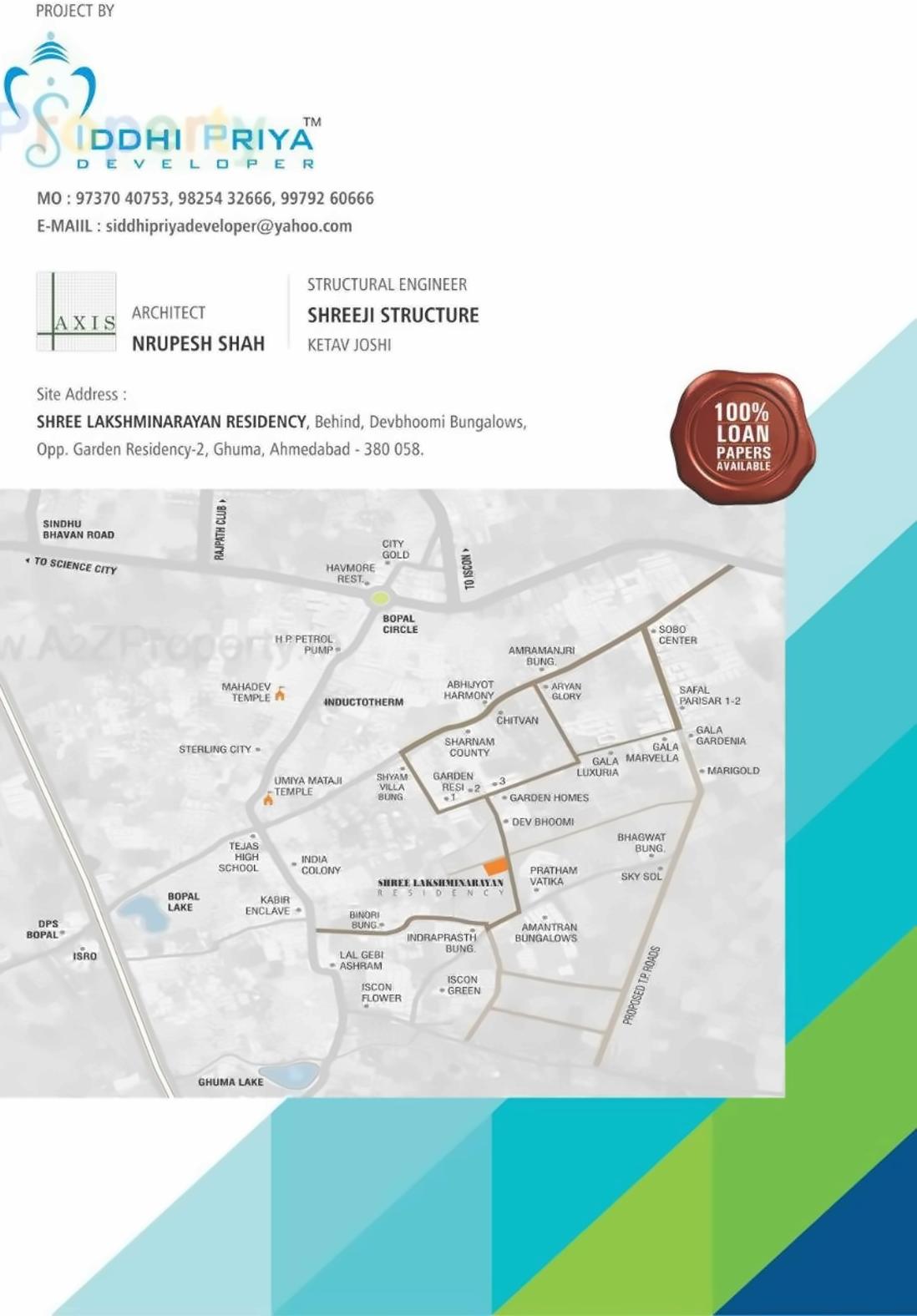  of real estate project Shree Lakshminarayan Residency located at Ghuma, Ahmedabad, Gujarat