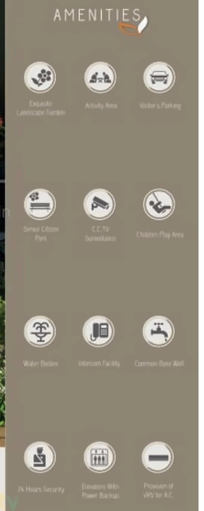 Amenities of Shree Narayan Exotica