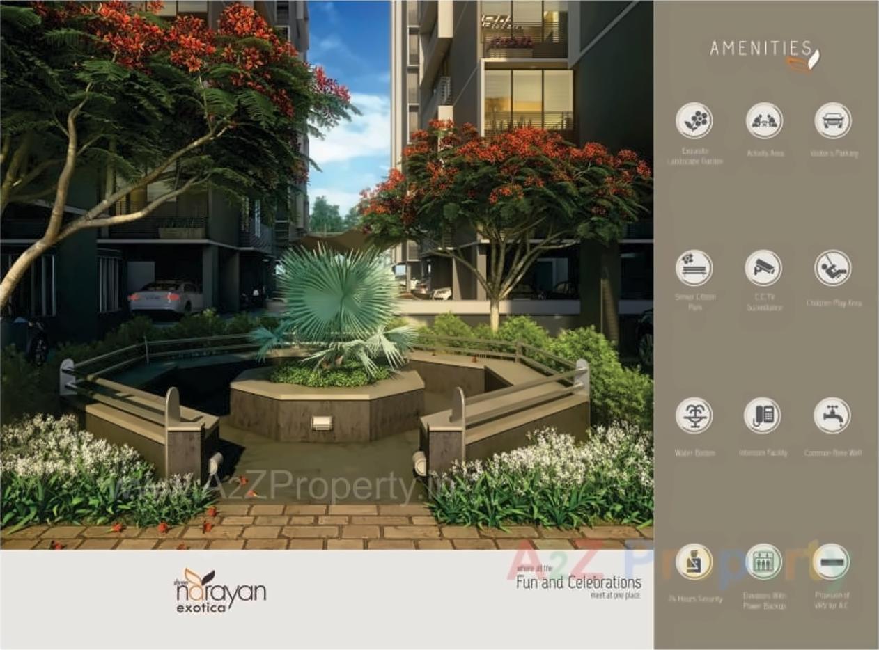 3D Elevation of real estate project Shree Narayan Exotica located at Memnagar, Ahmedabad, Gujarat