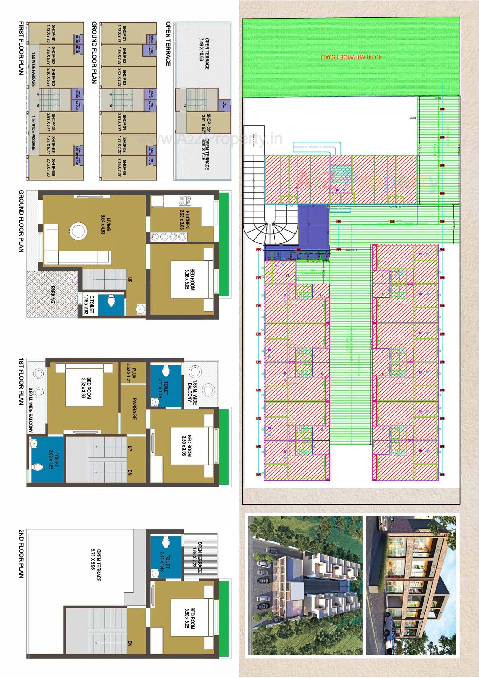 Layout of real estate project Shree Prad located at Sanand, Ahmedabad, Gujarat