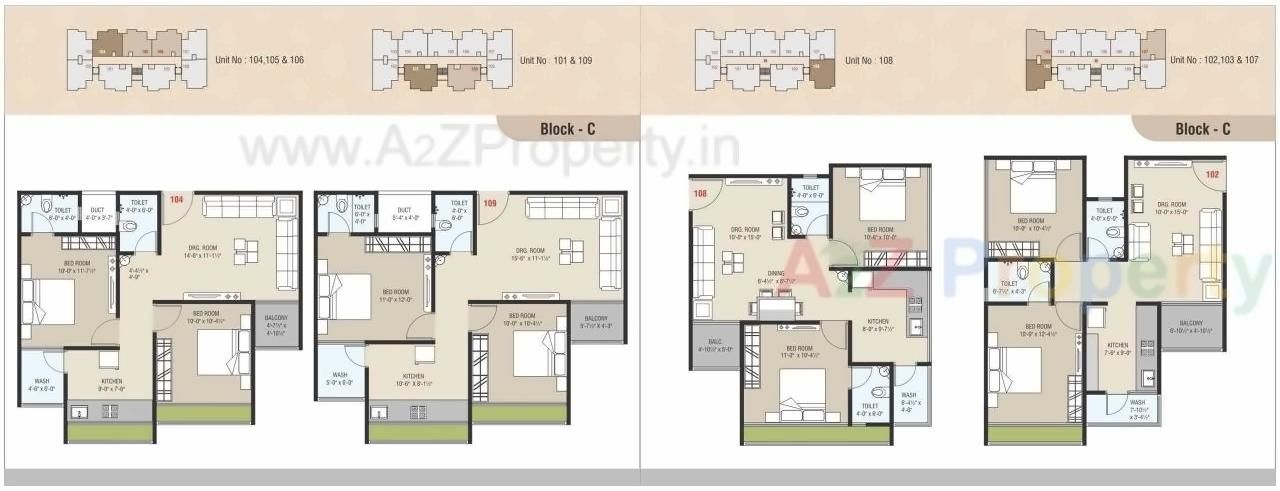 Layout of real estate project Shree Prayosha Residency located at Vinzol, Ahmedabad, Gujarat
