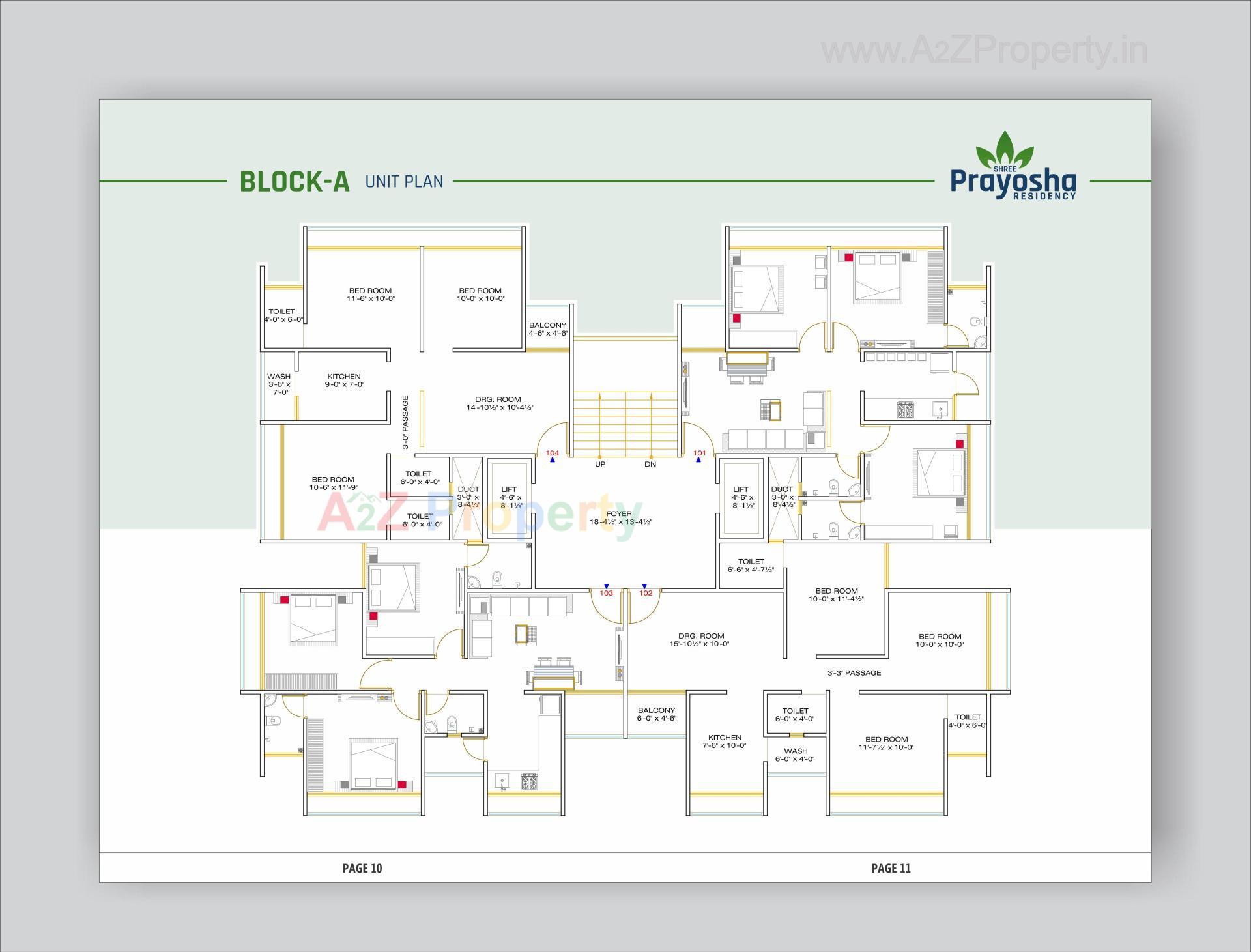 Layout of real estate project Shree Prayosha Residency located at Vinzol, Ahmedabad, Gujarat
