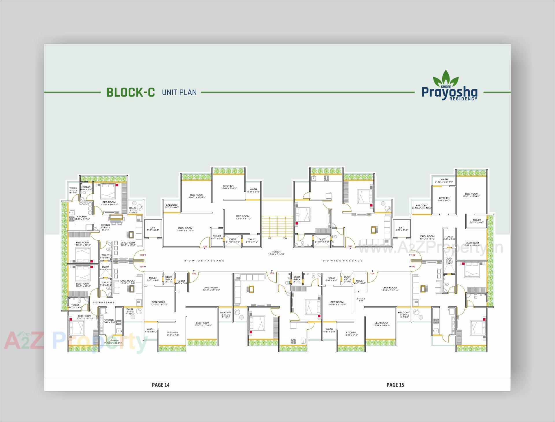 Layout of real estate project Shree Prayosha Residency located at Vinzol, Ahmedabad, Gujarat