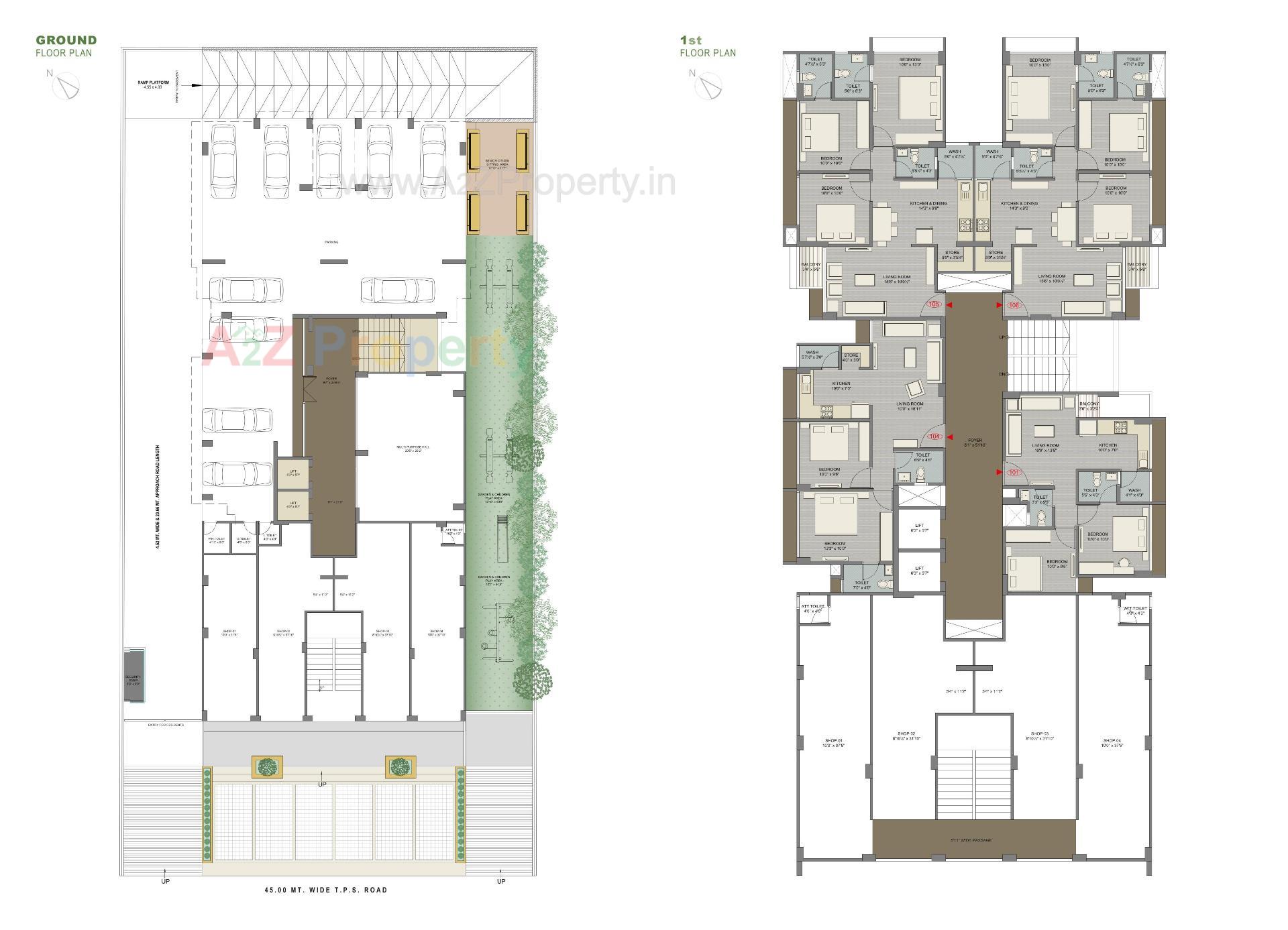Layout of real estate project Shree Radha Madhav Residency located at Bhadaj, Ahmedabad, Gujarat