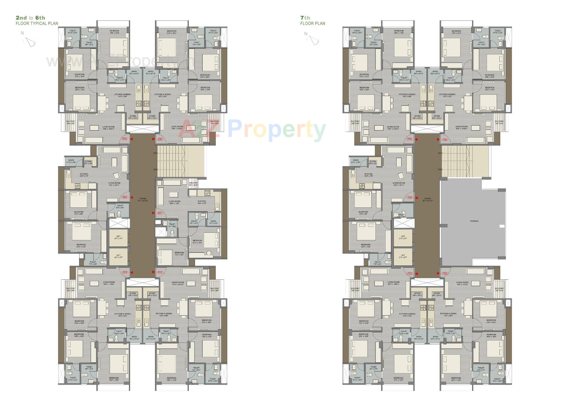 Layout of real estate project Shree Radha Madhav Residency located at Bhadaj, Ahmedabad, Gujarat