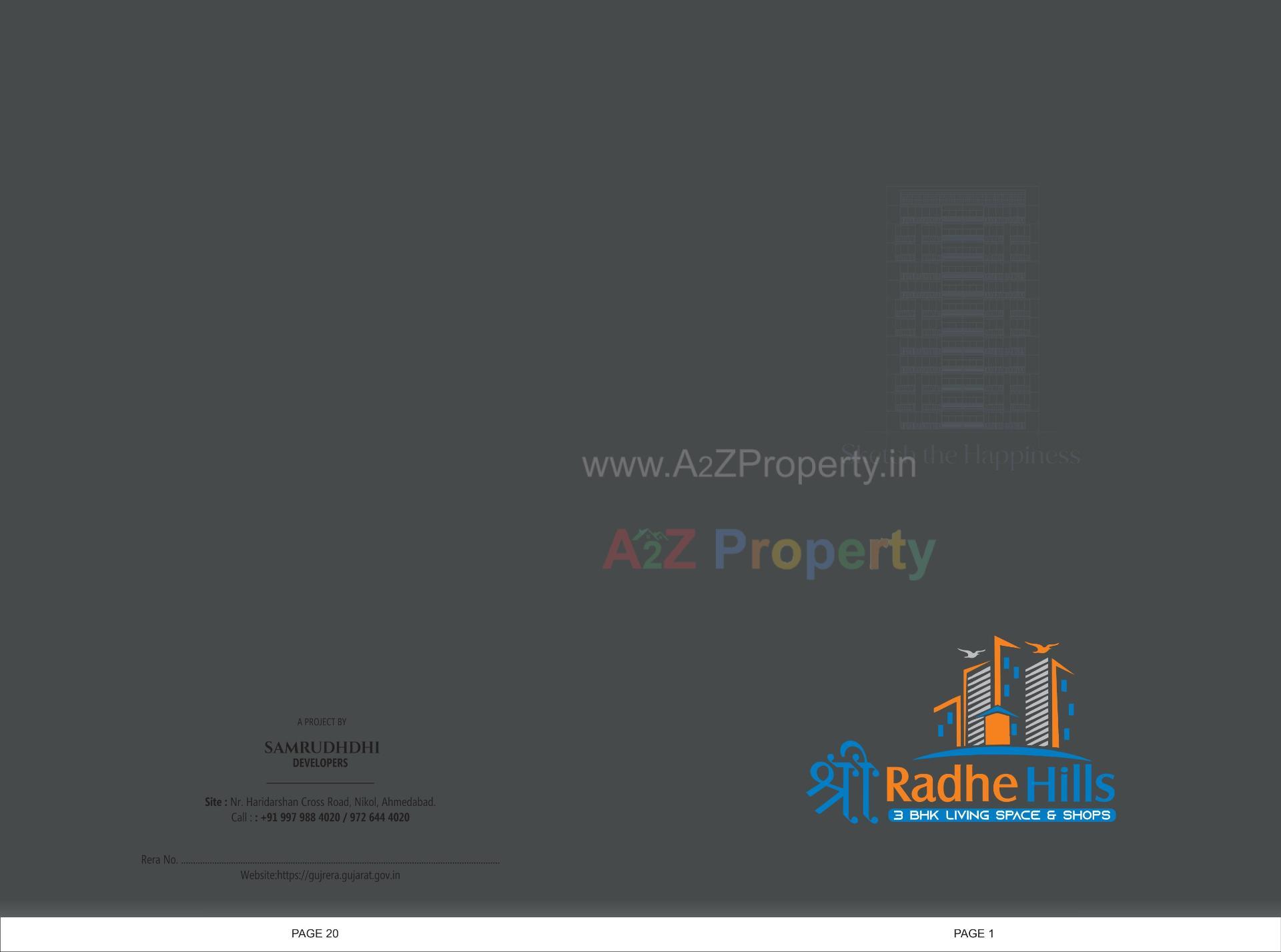  of real estate project Shree Radhe Hills located at Hanspura, Ahmedabad, Gujarat