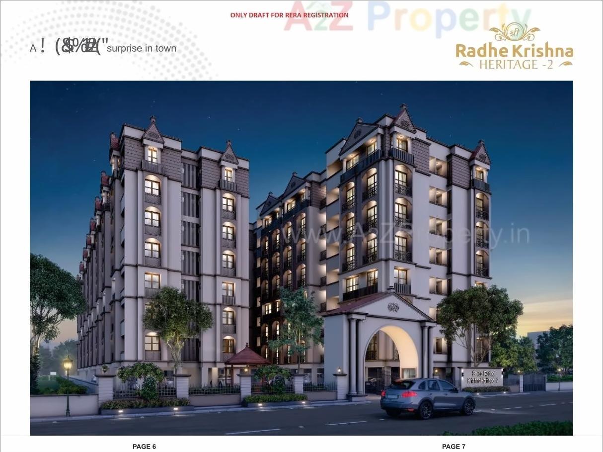 3D Elevation of real estate project Shree Radhe Krishna Heritage located at Vastral, Ahmedabad, Gujarat