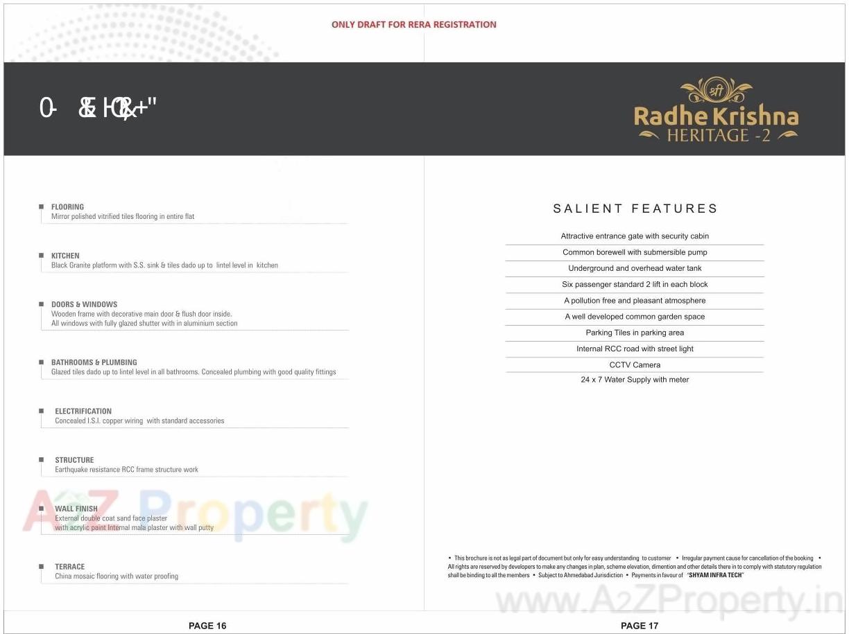  of real estate project Shree Radhe Krishna Heritage located at Vastral, Ahmedabad, Gujarat