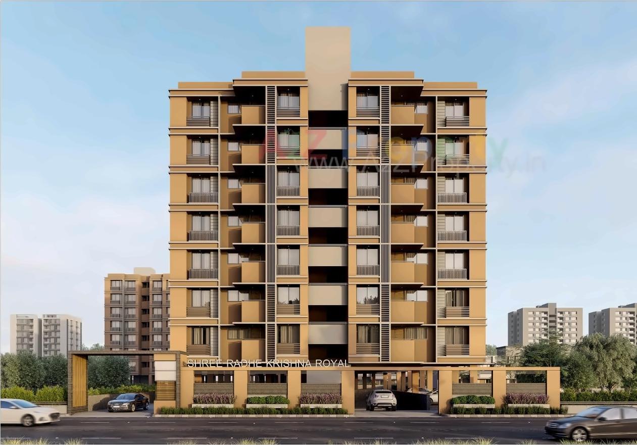 3D Elevation of real estate project Shree Radhe Krishna Royal located at Naroda, Ahmedabad, Gujarat