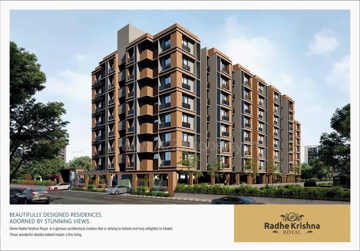 3D Elevation of real estate project Shree Radhe Krishna Royal located at Naroda, Ahmedabad, Gujarat