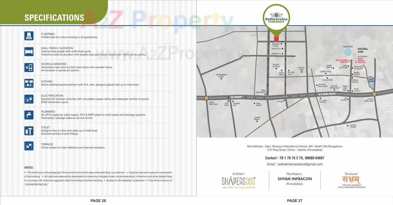  of real estate project Shree Radhe Krishna Status located at Odhav, Ahmedabad, Gujarat