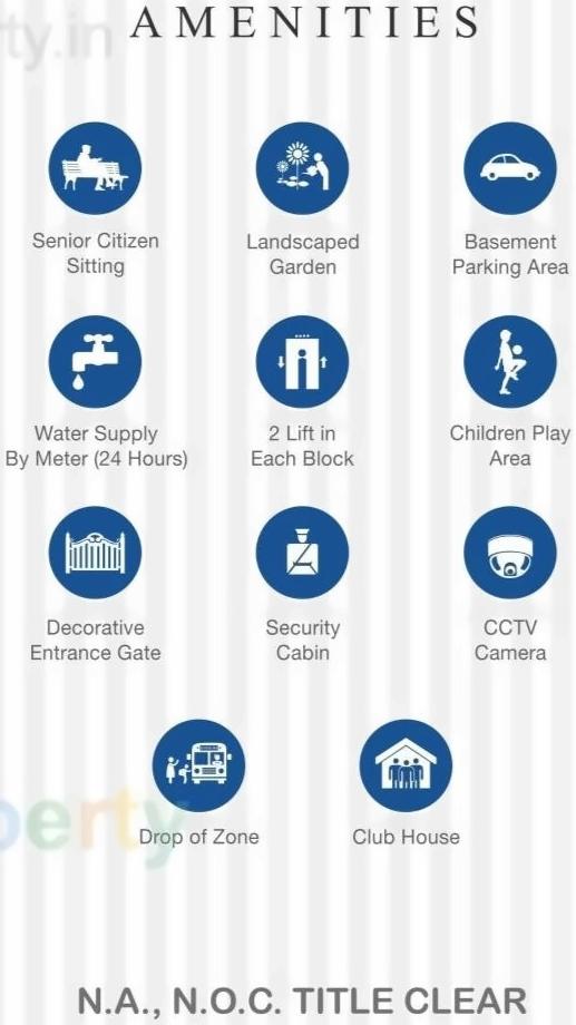 Amenities of Shree Radhe Krishna Status