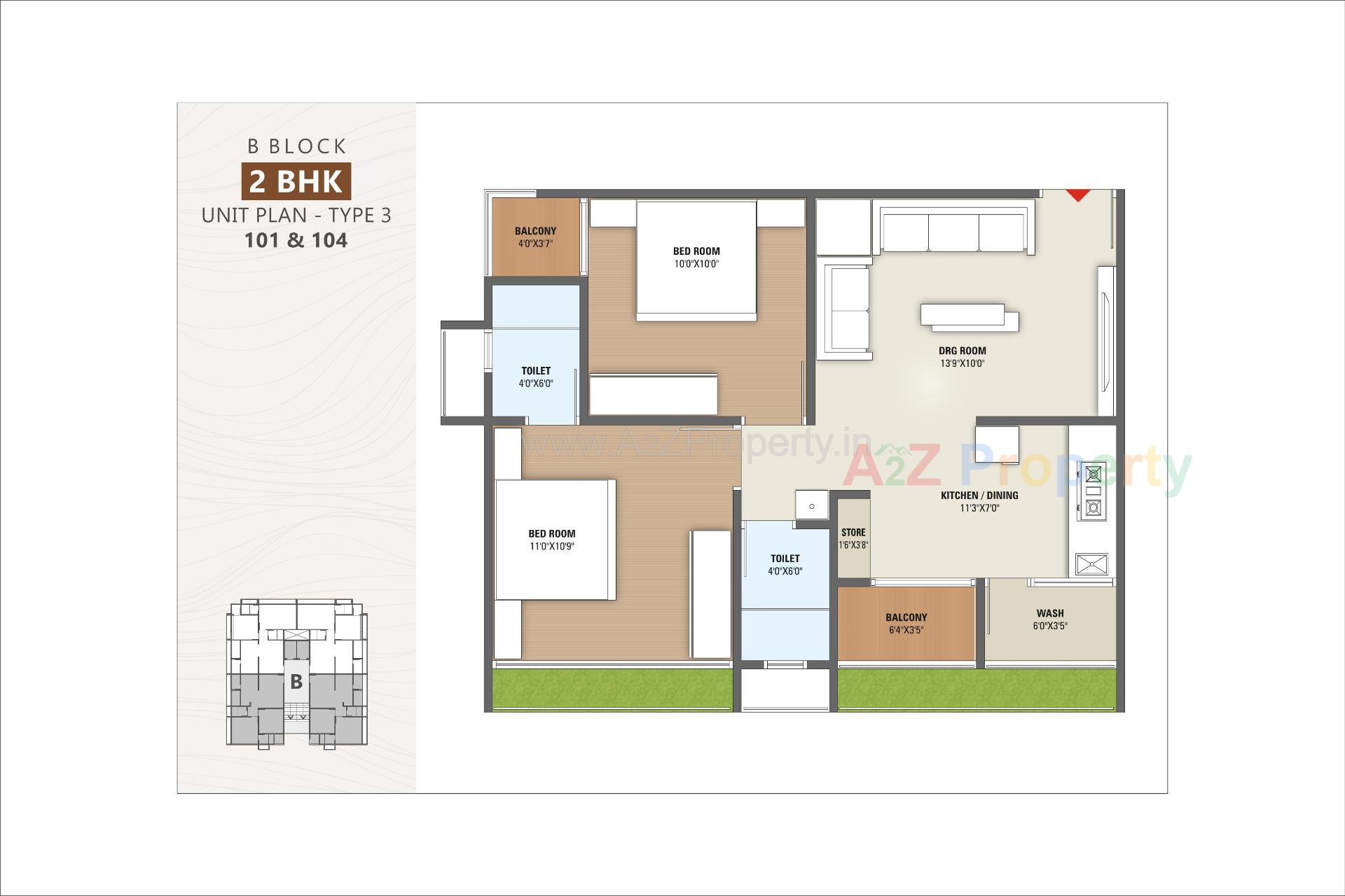 Layout of real estate project Shree Radhe Repose located at Hanspura, Ahmedabad, Gujarat