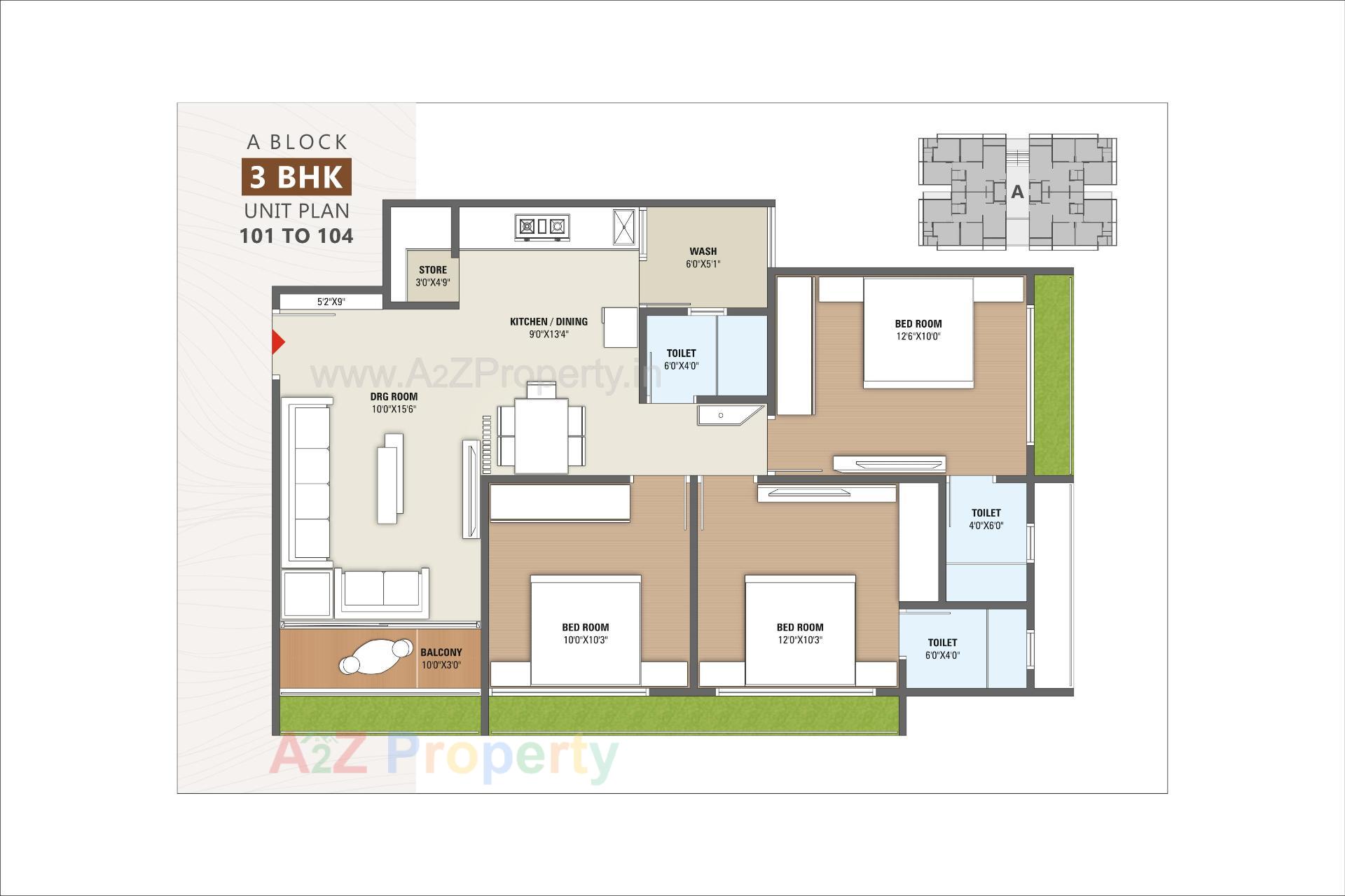 Layout of real estate project Shree Radhe Repose located at Hanspura, Ahmedabad, Gujarat