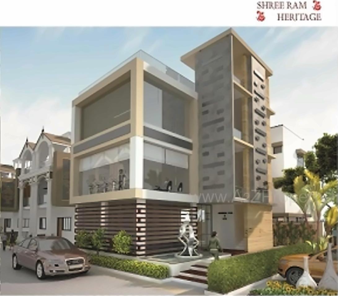 3D Elevation of real estate project Shree Ram Heritage located at Chiloda, Ahmedabad, Gujarat