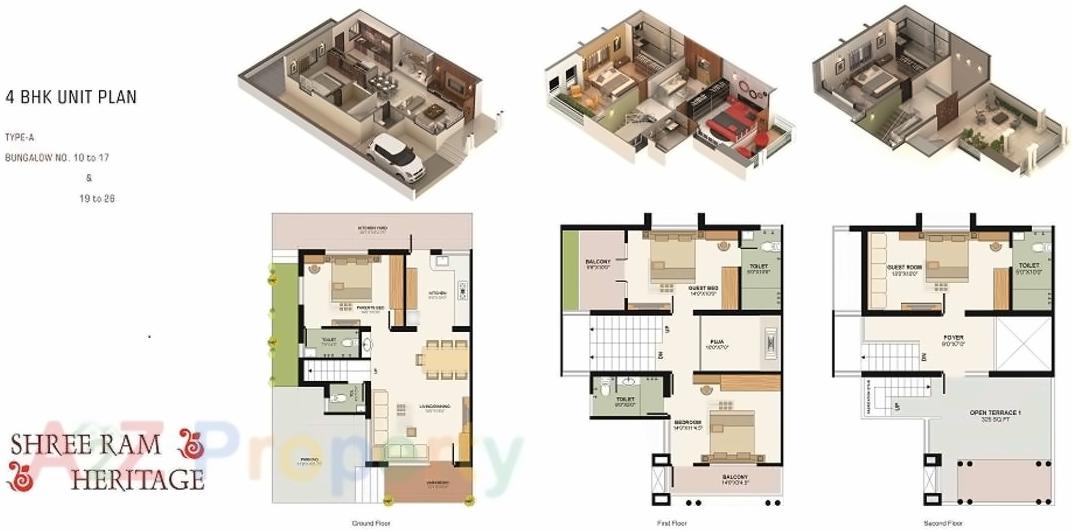 Layout of real estate project Shree Ram Heritage located at Chiloda, Ahmedabad, Gujarat