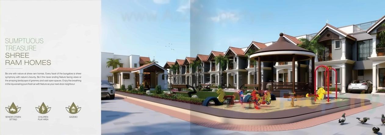 3D Elevation of real estate project Shree Ram Homes located at Nana-chiloda, Ahmedabad, Gujarat