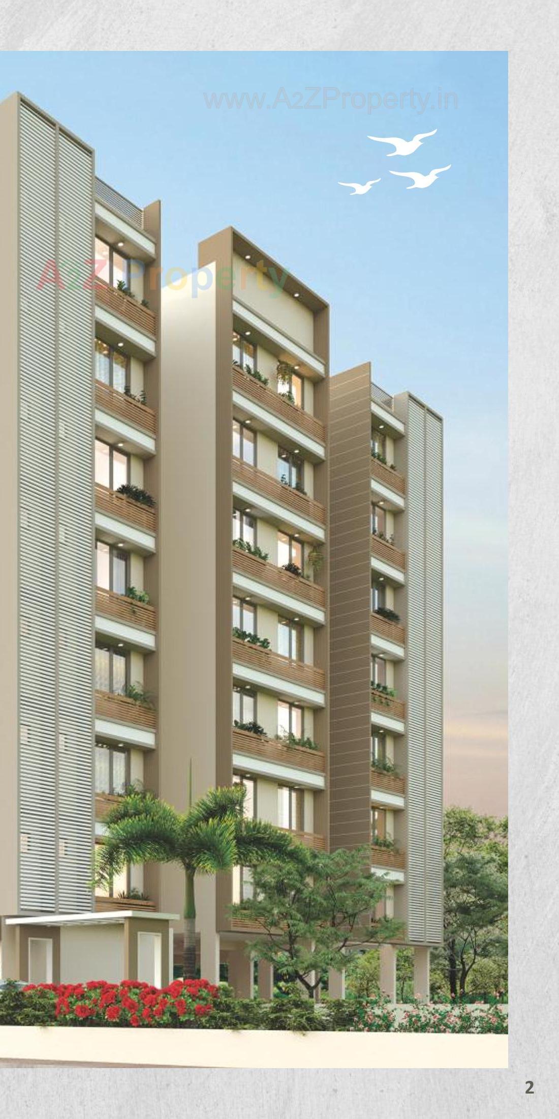 3D Elevation of real estate project Shree Rang Elegance located at Wadaj, Ahmedabad, Gujarat