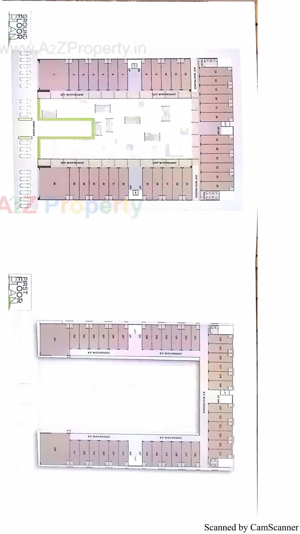 Layout of real estate project Shree Rang Skyway located at Nana-chiloda, Ahmedabad, Gujarat