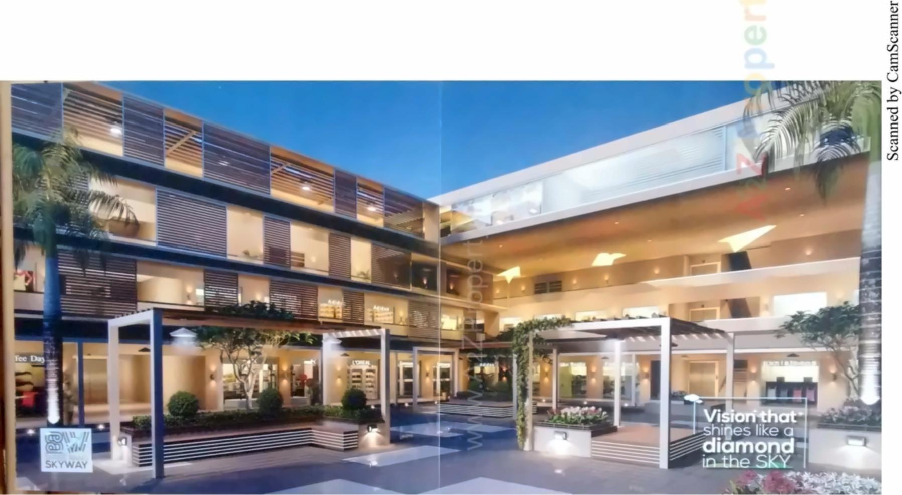 3D Elevation of real estate project Shree Rang Skyway located at Nana-chiloda, Ahmedabad, Gujarat