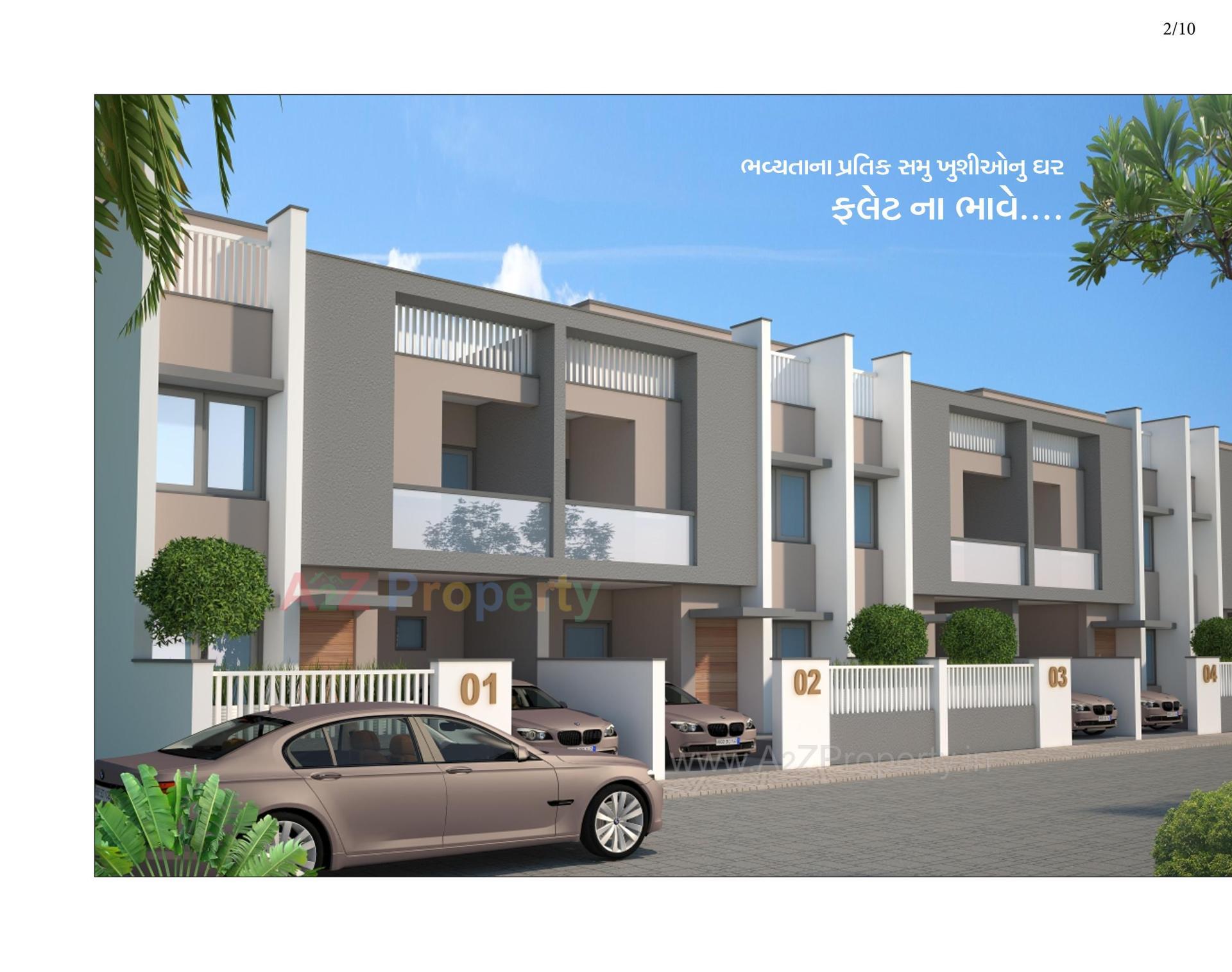 3D Elevation of real estate project Shree Ranga Residency located at Fatehwadi, Ahmedabad, Gujarat