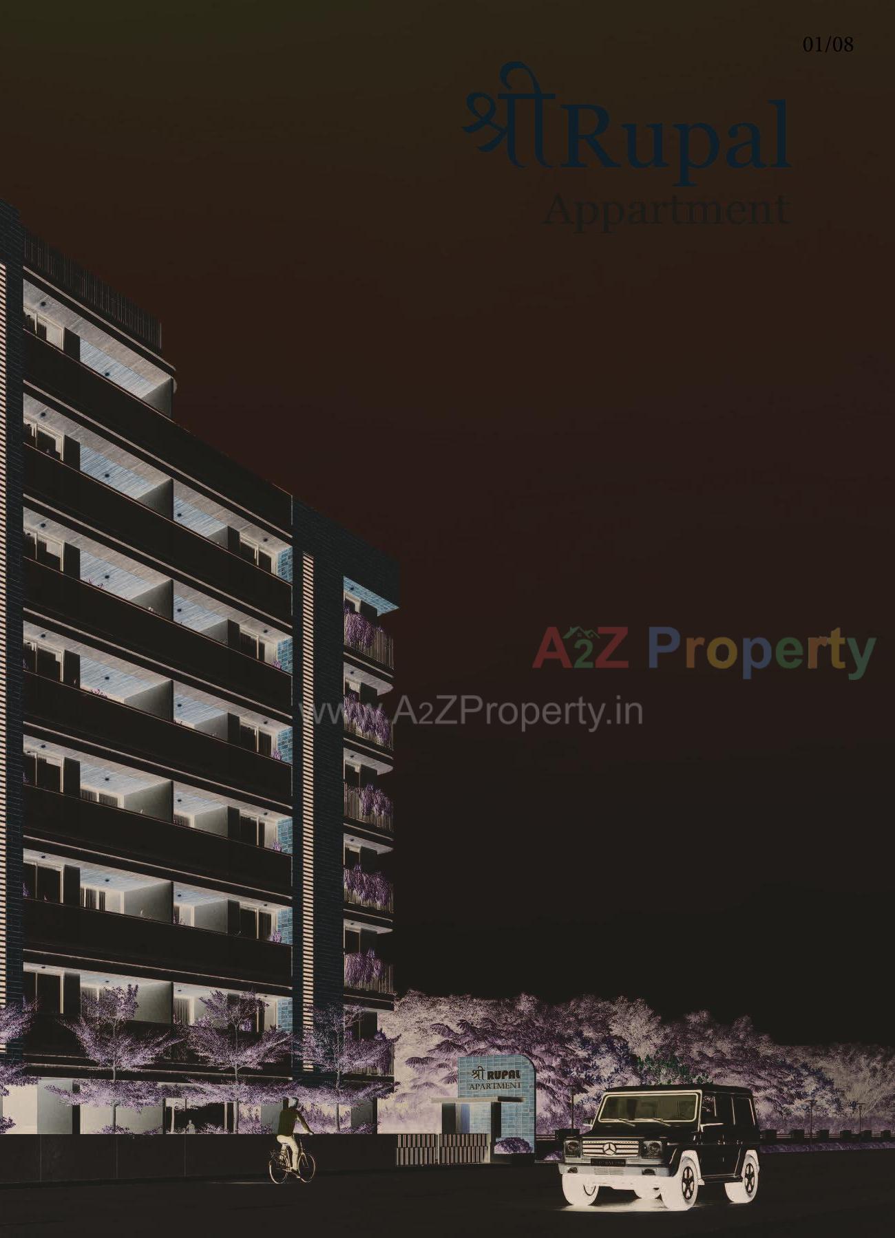 3D Elevation of real estate project Shree Rupal Appartment located at Memnagar, Ahmedabad, Gujarat