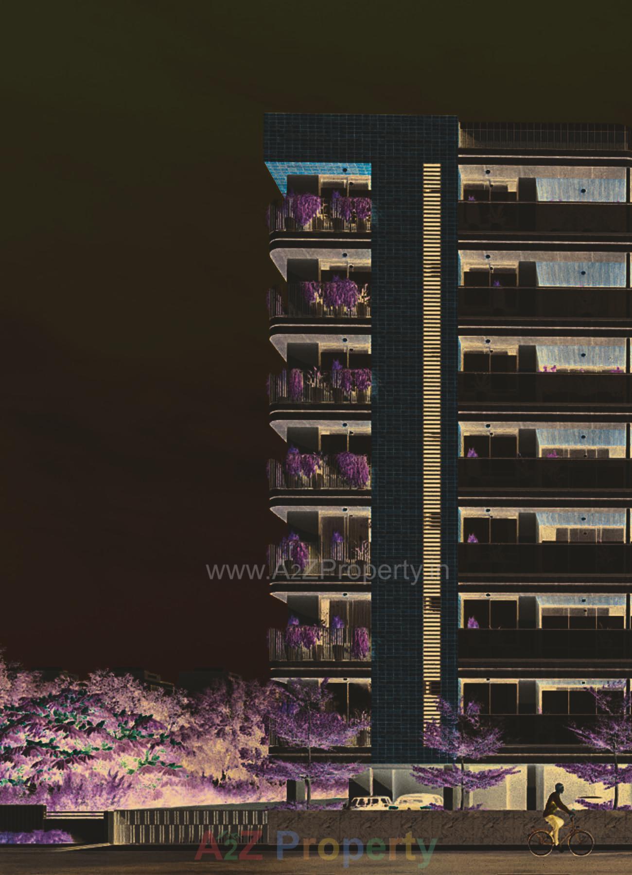 3D Elevation of real estate project Shree Rupal Appartment located at Memnagar, Ahmedabad, Gujarat