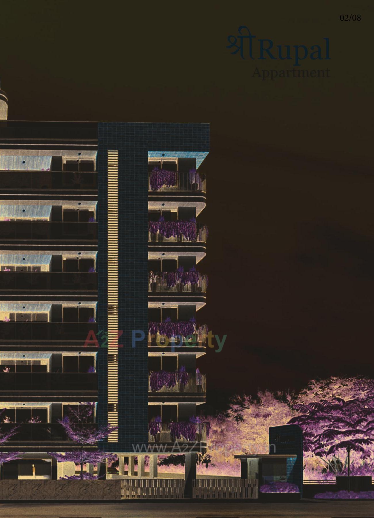 3D Elevation of real estate project Shree Rupal Appartment located at Memnagar, Ahmedabad, Gujarat