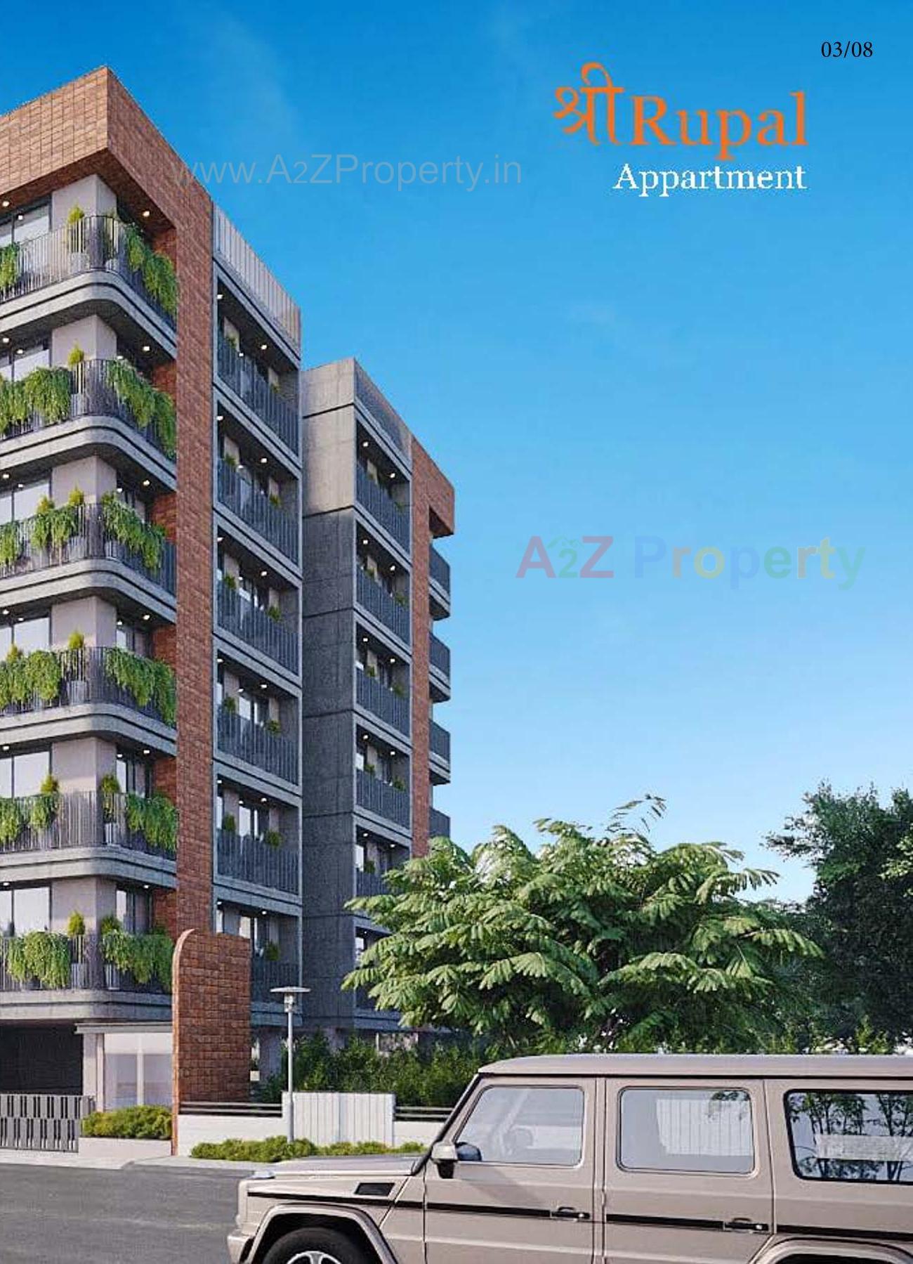 3D Elevation of real estate project Shree Rupal Appartment located at Memnagar, Ahmedabad, Gujarat