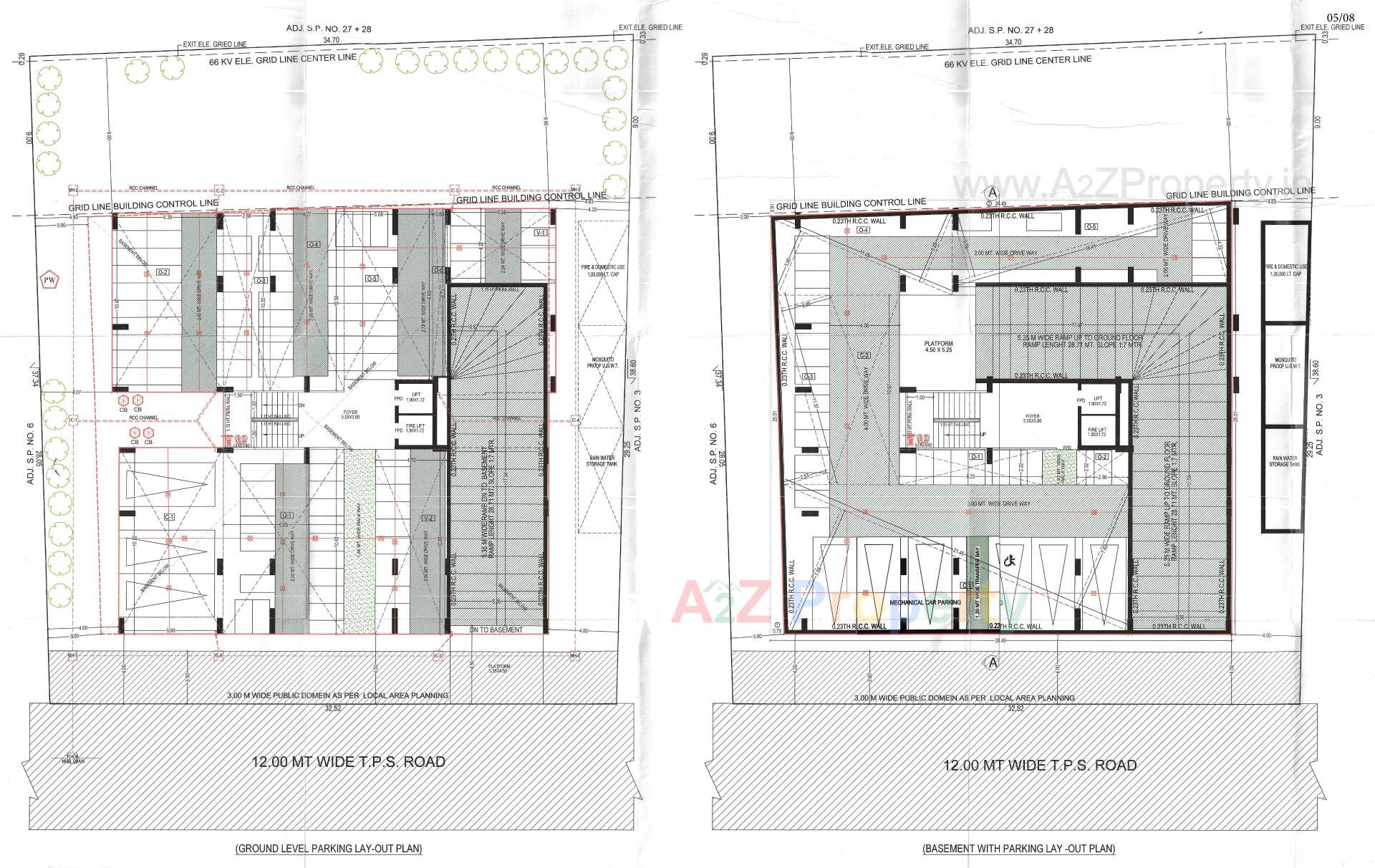 Layout of real estate project Shree Rupal Appartment located at Memnagar, Ahmedabad, Gujarat