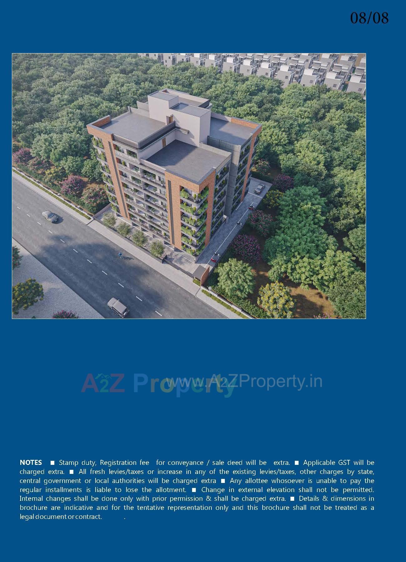 3D Elevation of real estate project Shree Rupal Appartment located at Memnagar, Ahmedabad, Gujarat