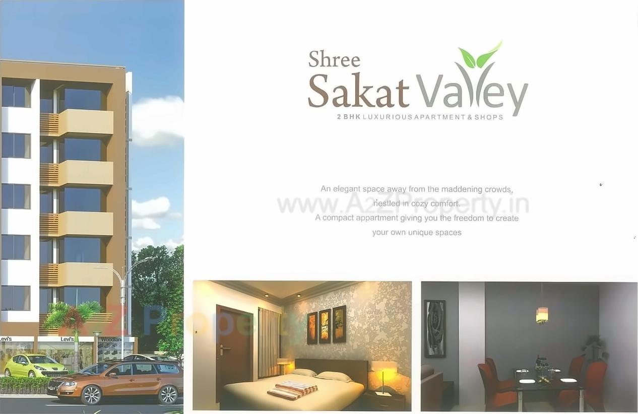 3D Elevation of real estate project Shree Sakat Valley located at Zundal, Ahmedabad, Gujarat