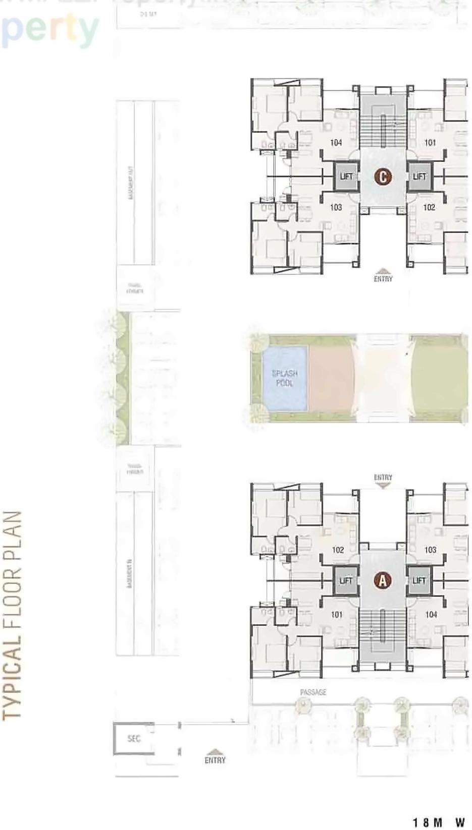 Layout of real estate project Shree Sanidhya Flora located at Shela, Ahmedabad, Gujarat