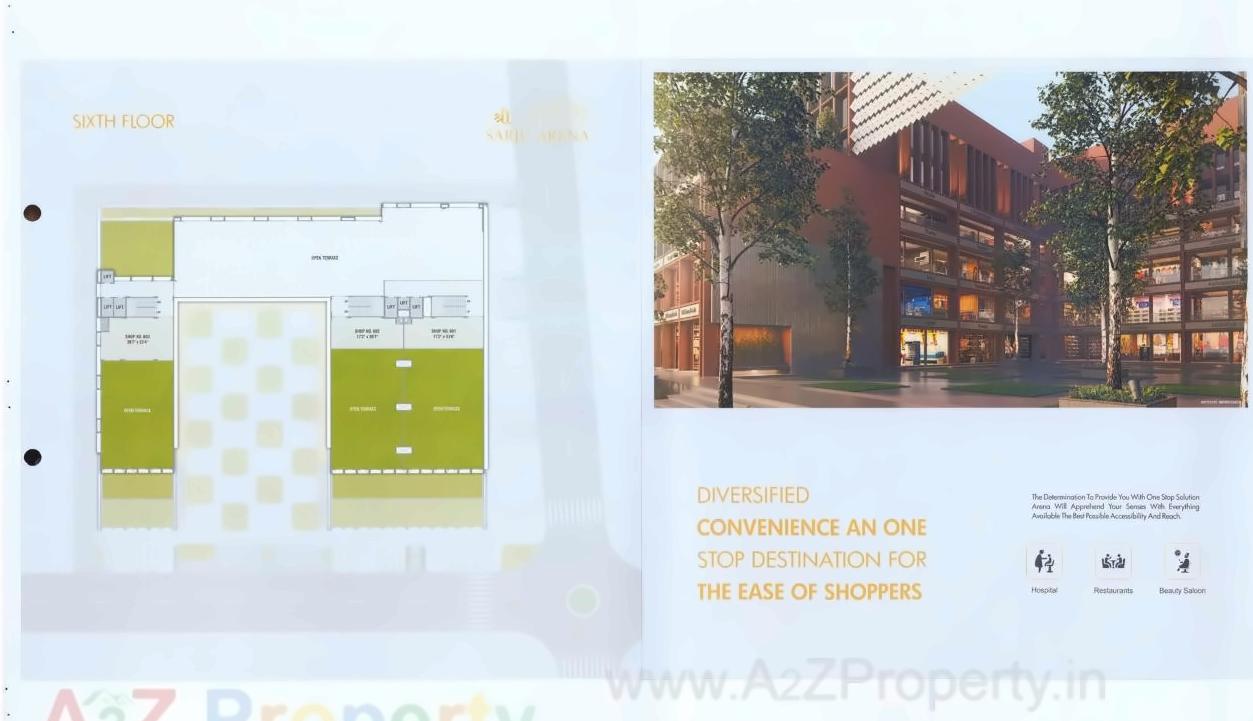 Layout of real estate project Shree Sarju Arena located at Zundal, Ahmedabad, Gujarat