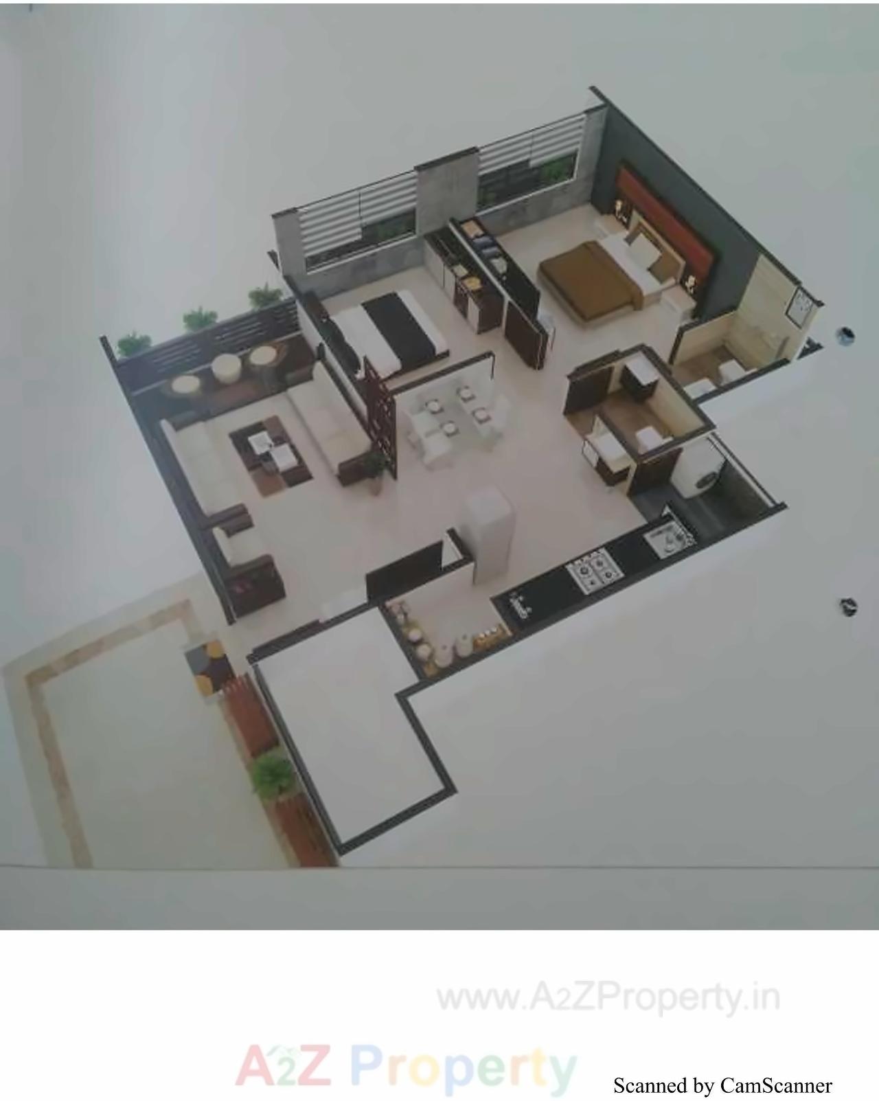 Layout of real estate project Shree Sarju Heights located at Chandkheda, Ahmedabad, Gujarat
