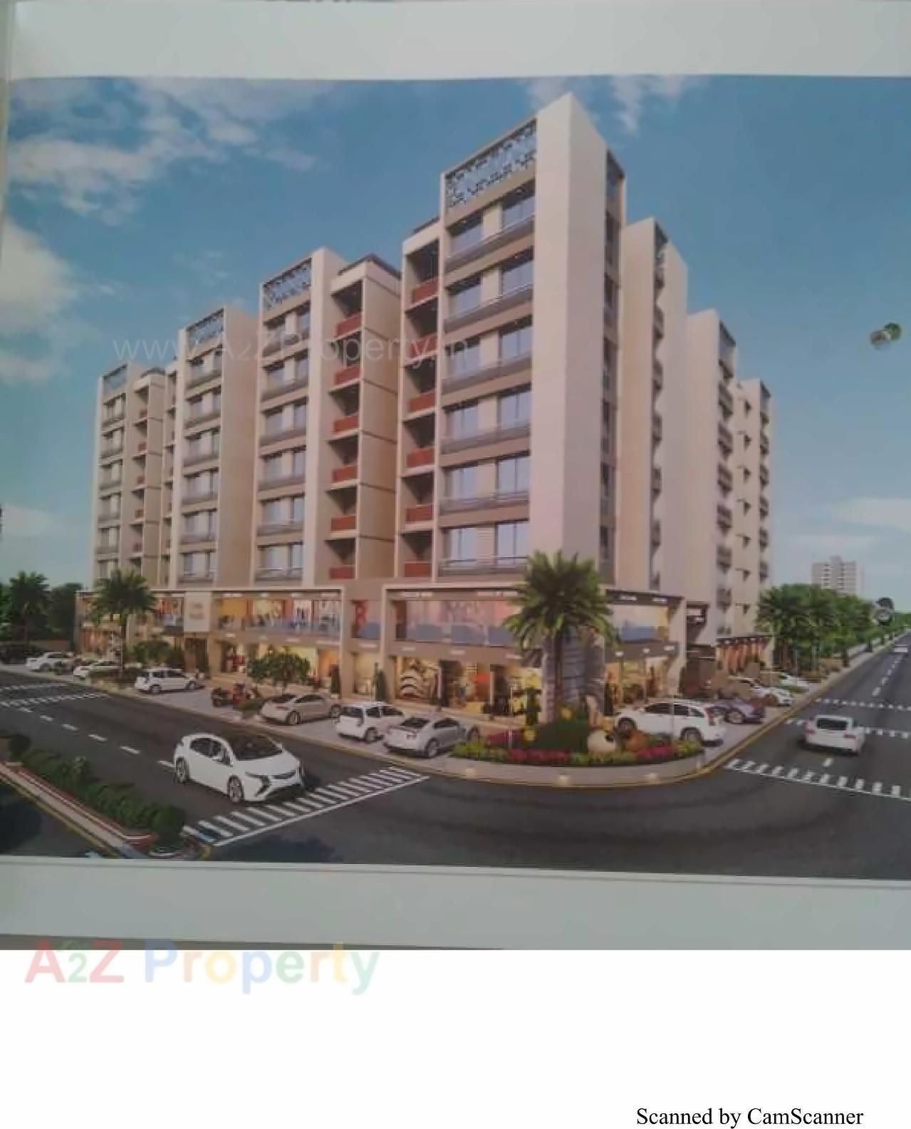 3D Elevation of real estate project Shree Sarju Heights located at Chandkheda, Ahmedabad, Gujarat