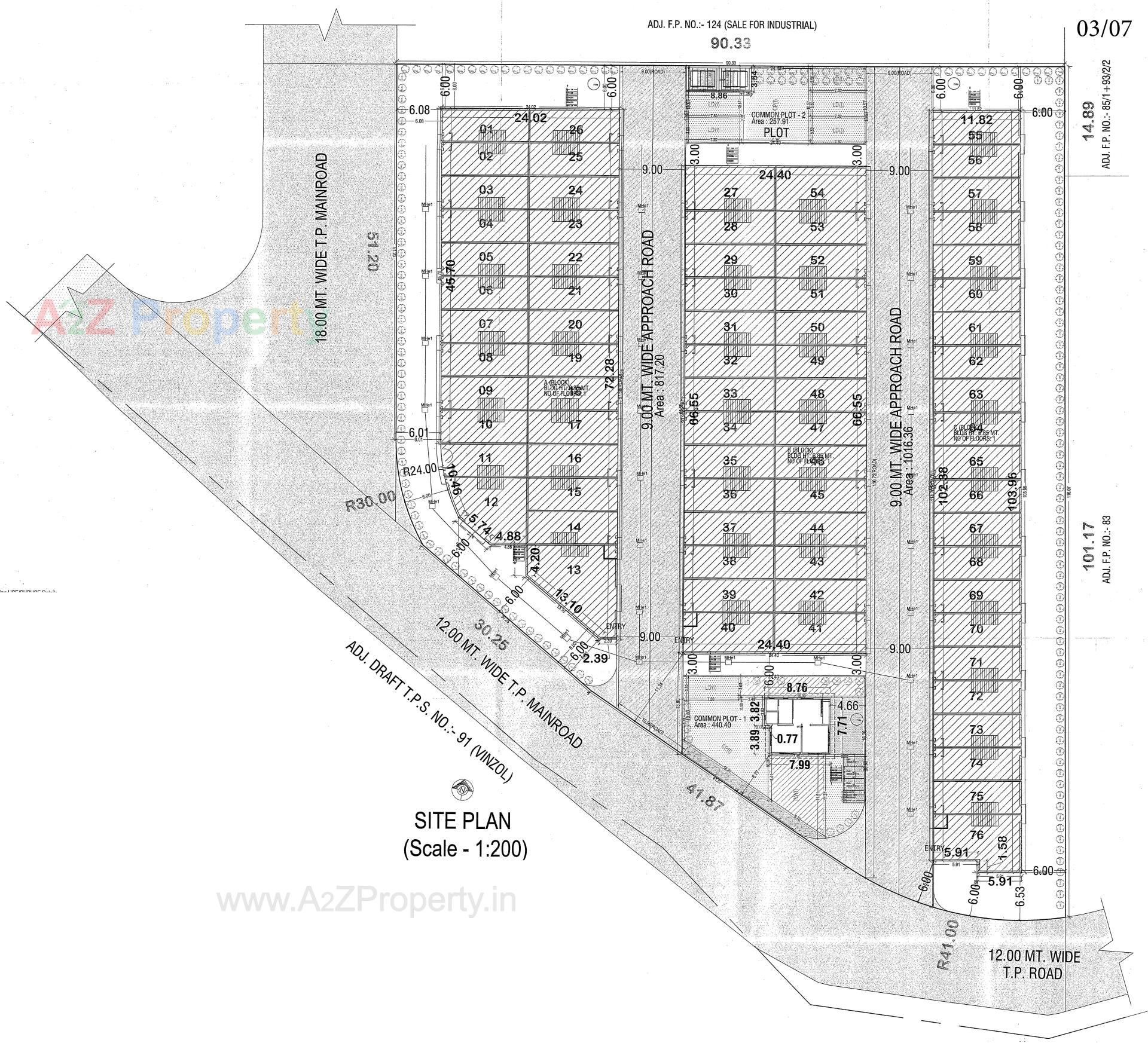 Layout of real estate project Shree Shakti Industrial Hub located at Ahmedabad, Ahmedabad, Gujarat