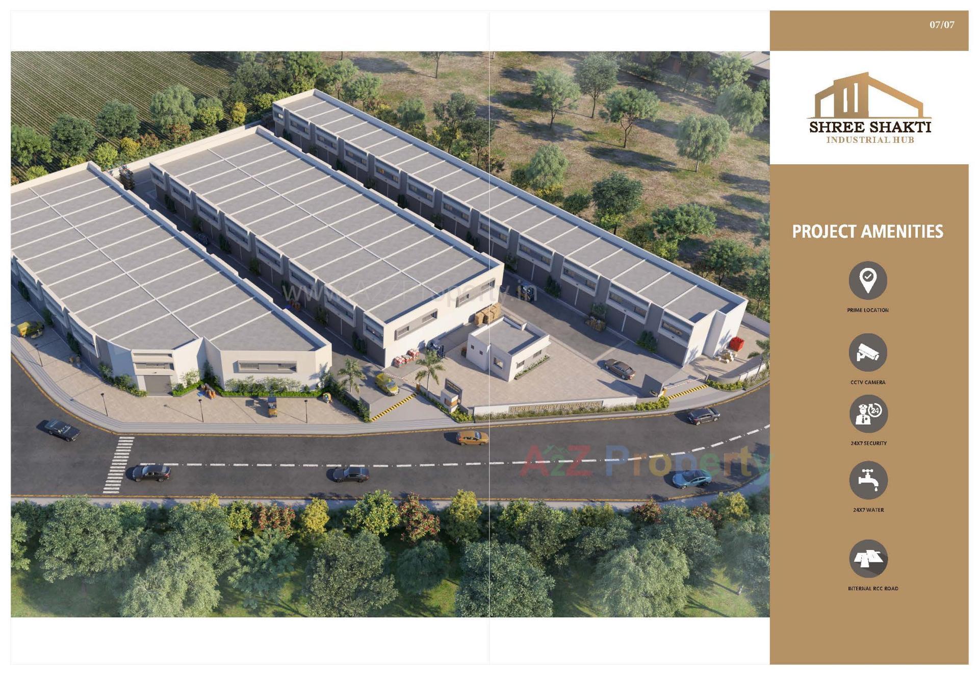 3D Elevation of real estate project Shree Shakti Industrial Hub located at Ahmedabad, Ahmedabad, Gujarat