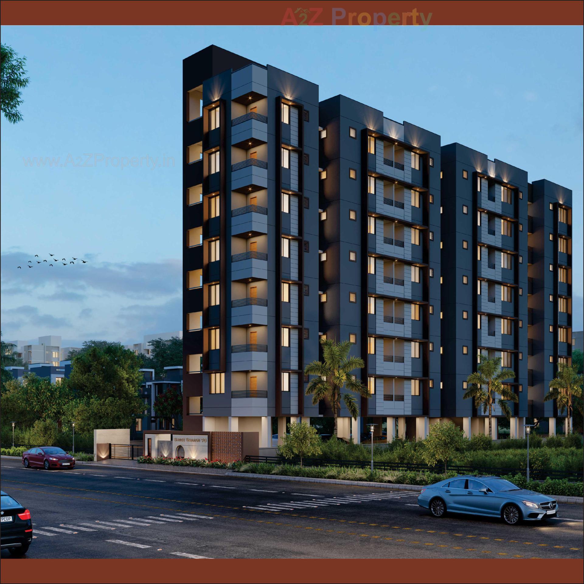 3D Elevation of real estate project Shree Sharan 70 located at Lambha, Ahmedabad, Gujarat