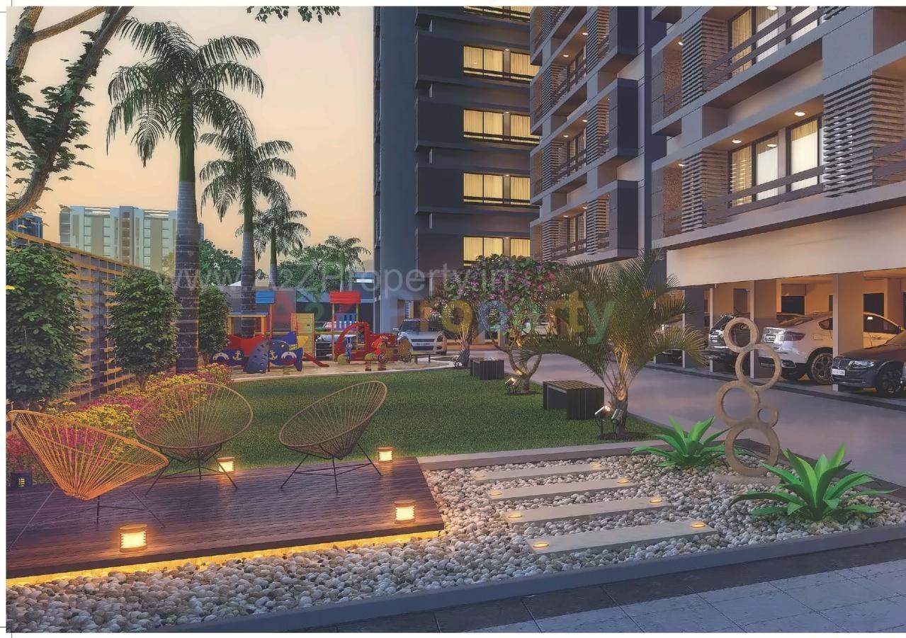 3D Elevation of real estate project Shree Sharanam located at Bopal, Ahmedabad, Gujarat