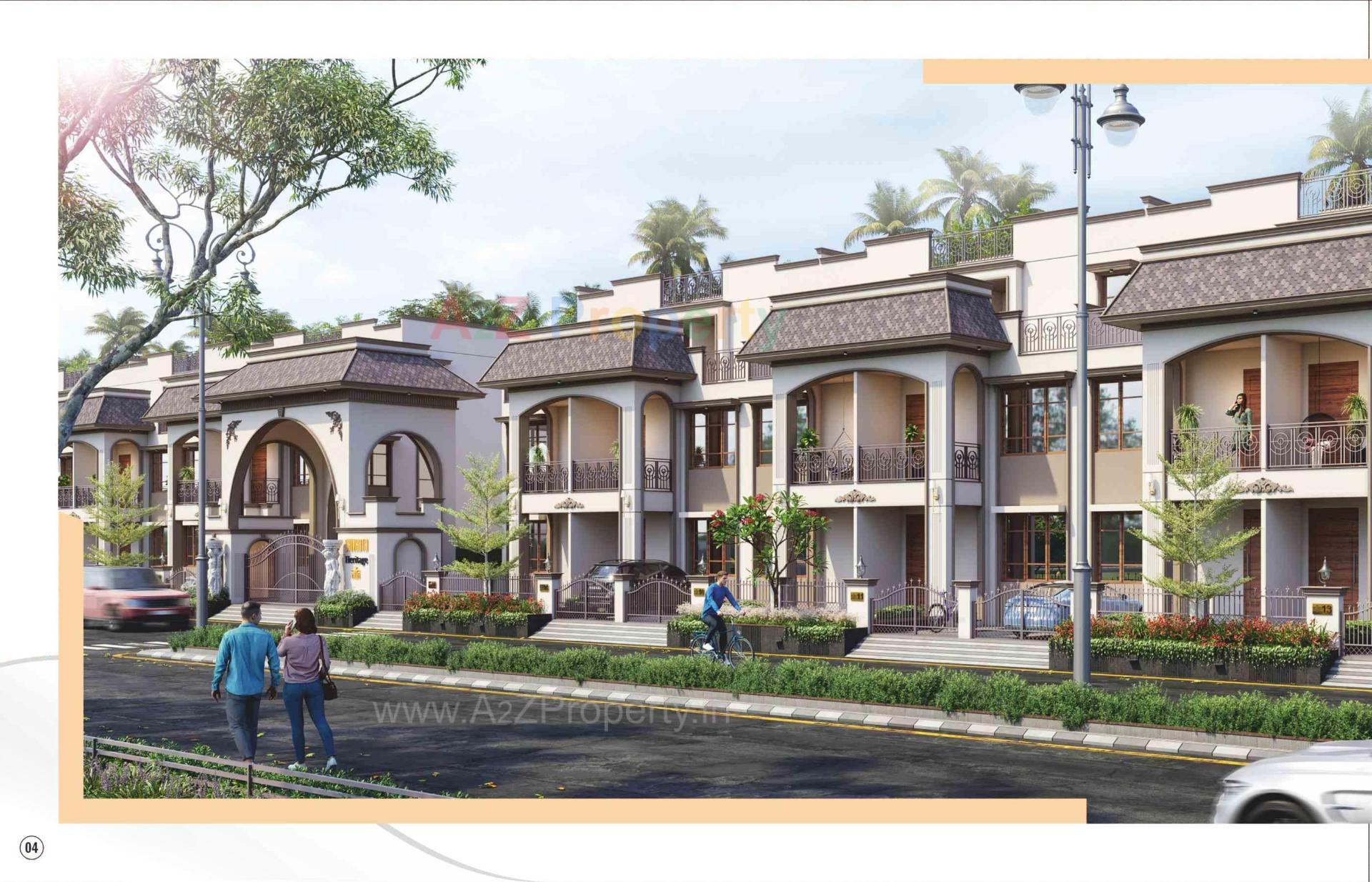 3D Elevation of real estate project Shree Shivanta Heritage located at Ahmedabad, Ahmedabad, Gujarat