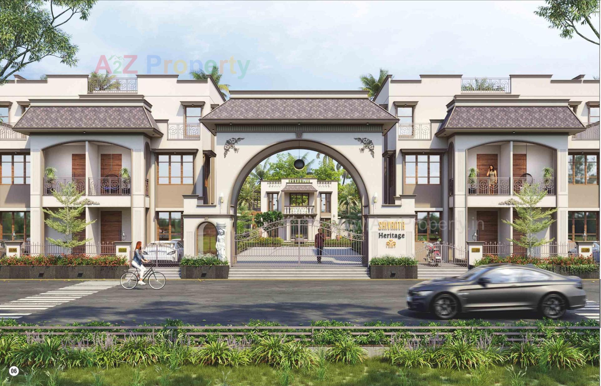 3D Elevation of real estate project Shree Shivanta Heritage located at Ahmedabad, Ahmedabad, Gujarat